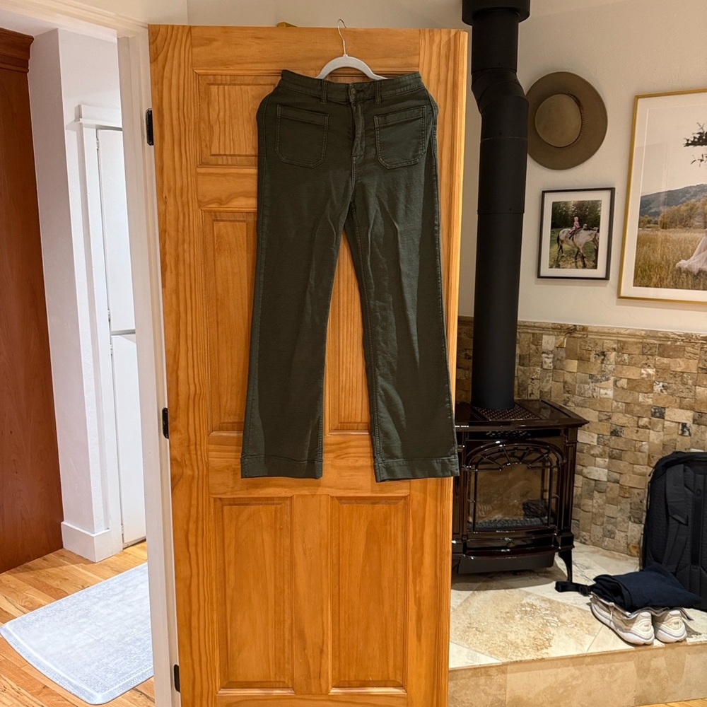 Faherty Deep Green Casual Pants